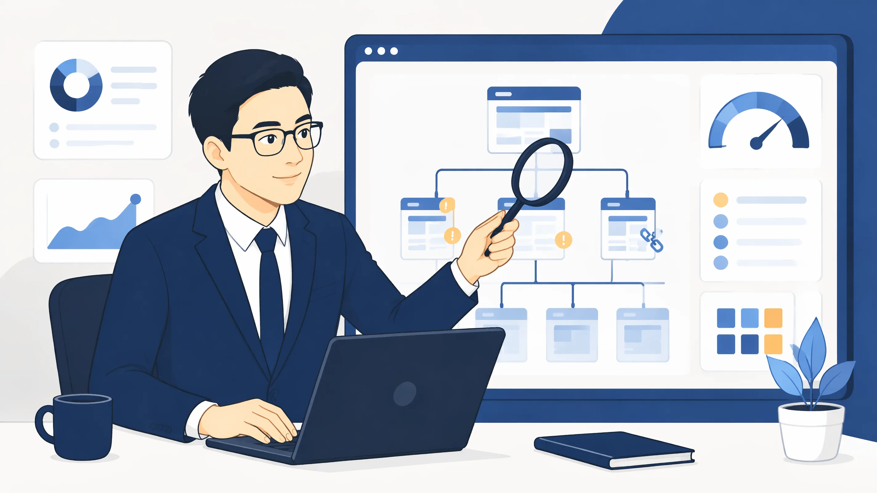 SEO 網站診斷品牌場景圖