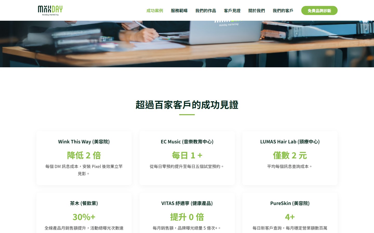 mondaymarketinghk.com 網站截圖